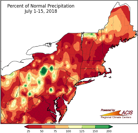 July precip map