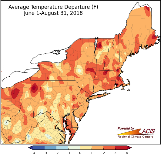 Summer temp map