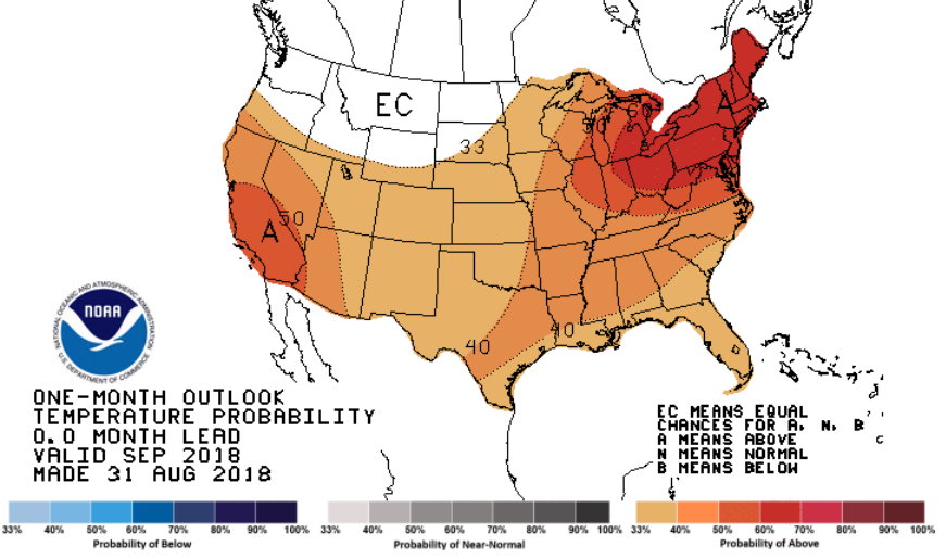 CPC temp outlook map