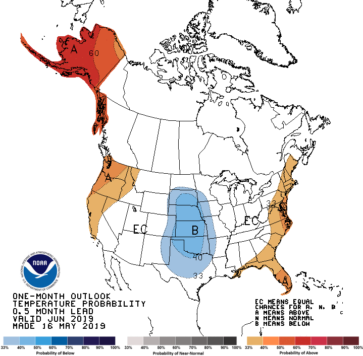 temp outlook map