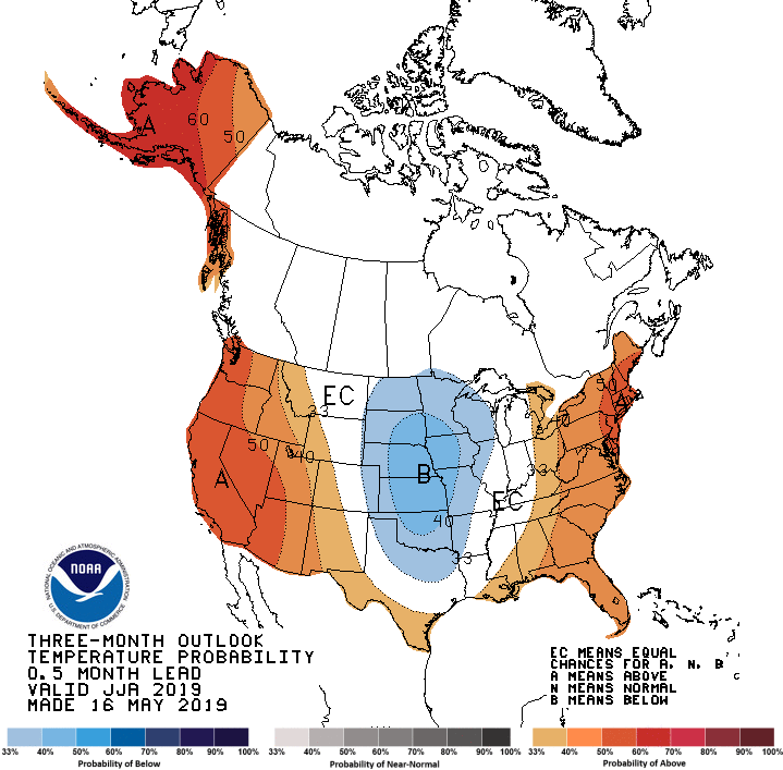 temp outlook map