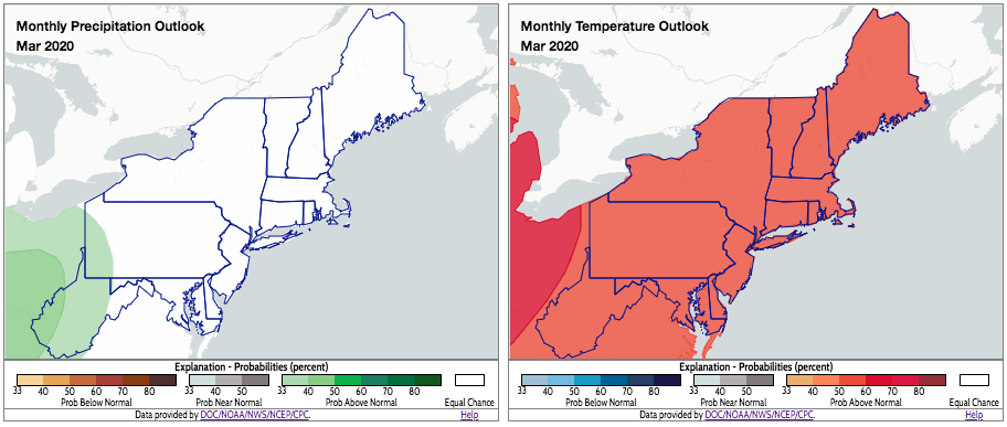 March outlook maps