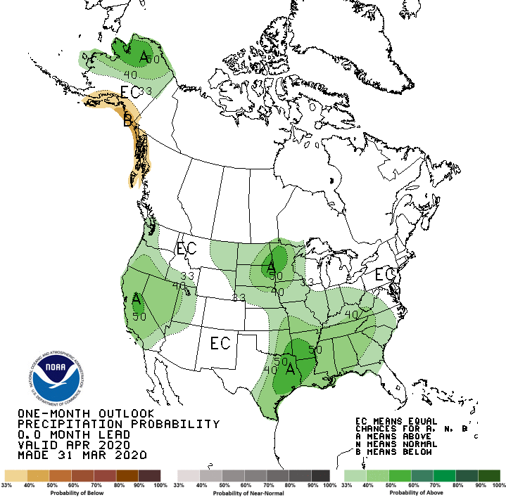 apr precip outlook map