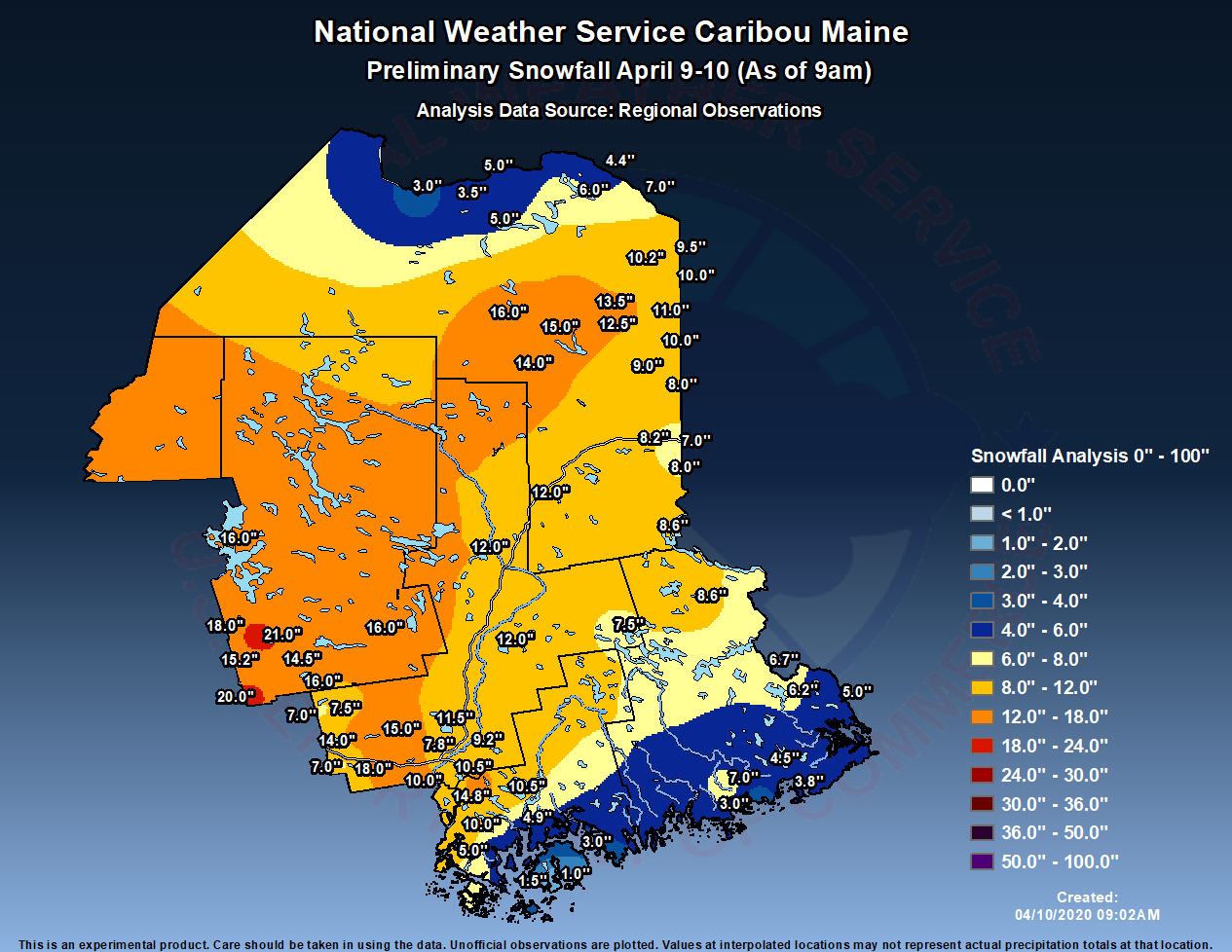 snow map