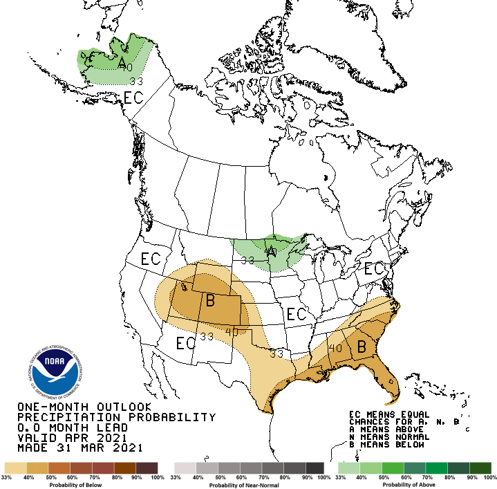 apr precip outlook map