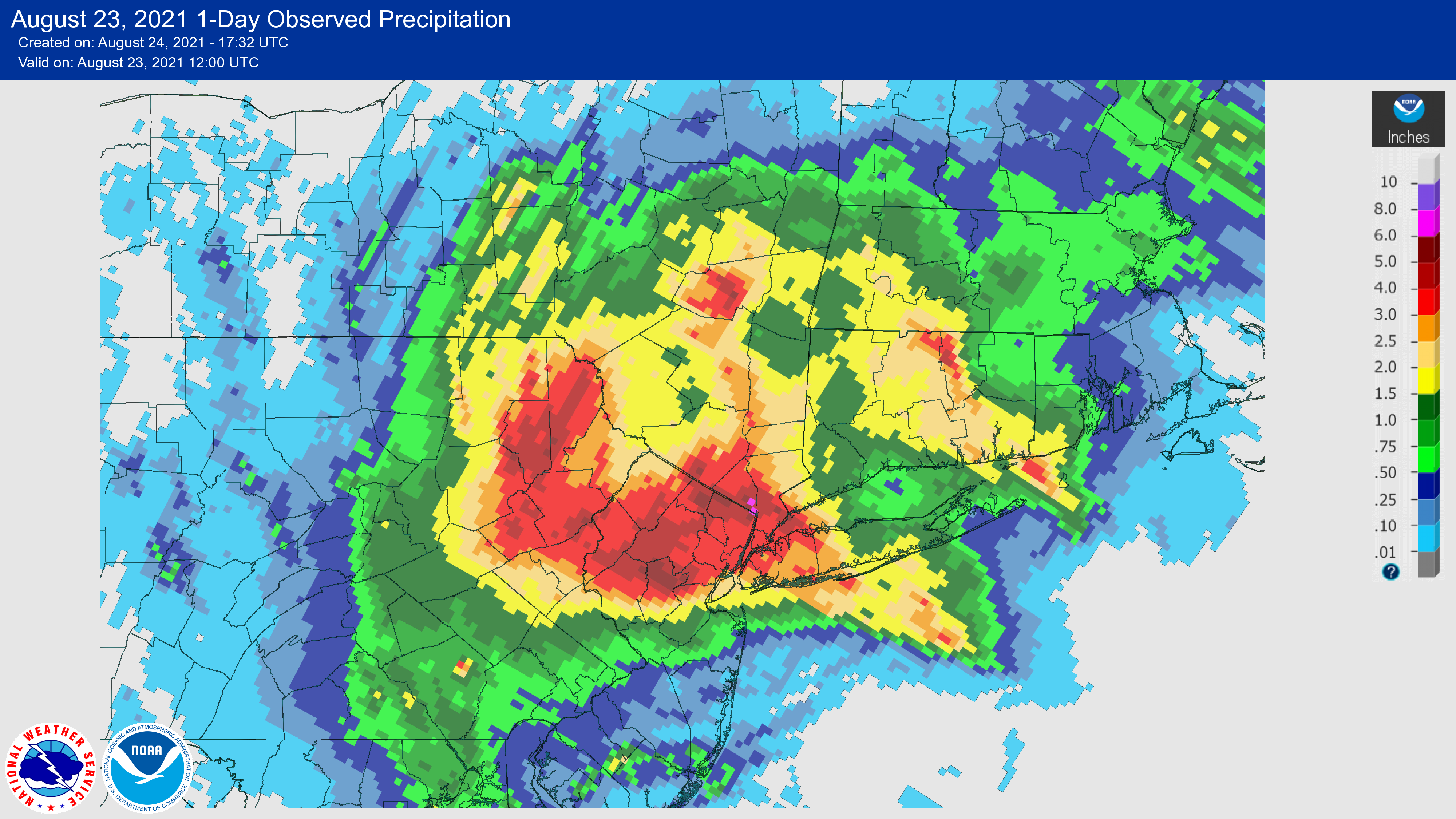 henri rain map