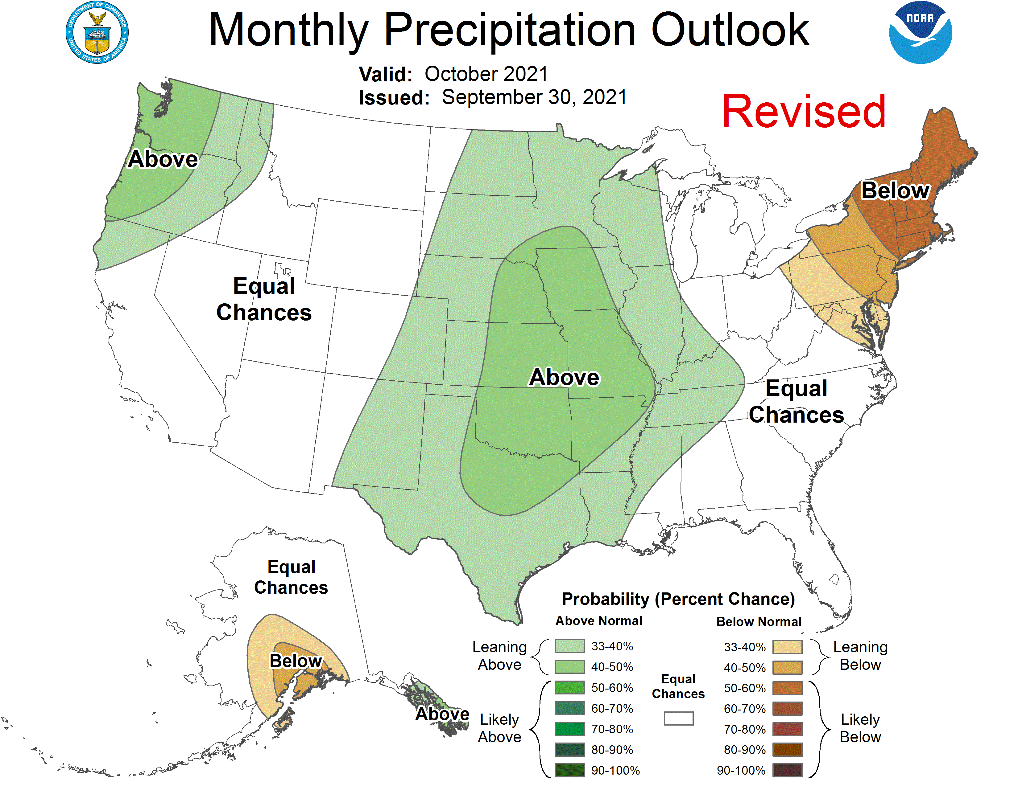 Oct precip outlook map