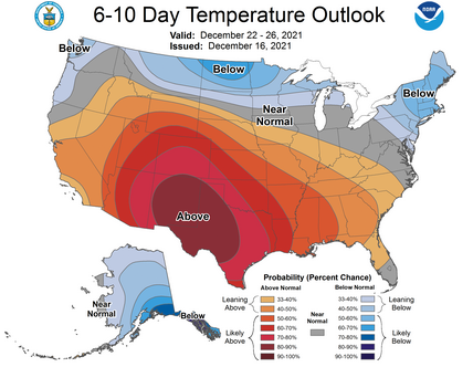 temp outlook map