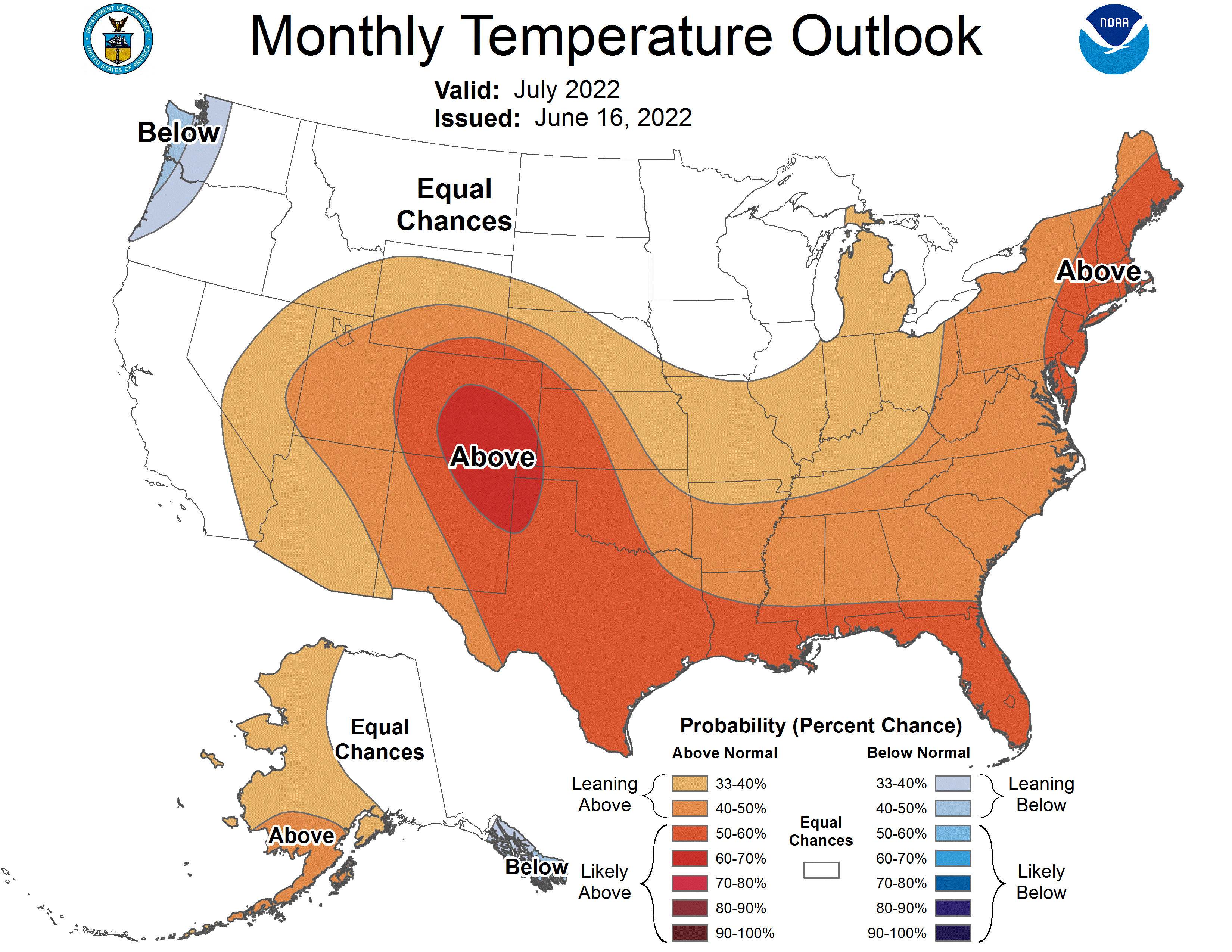 temp outlook map