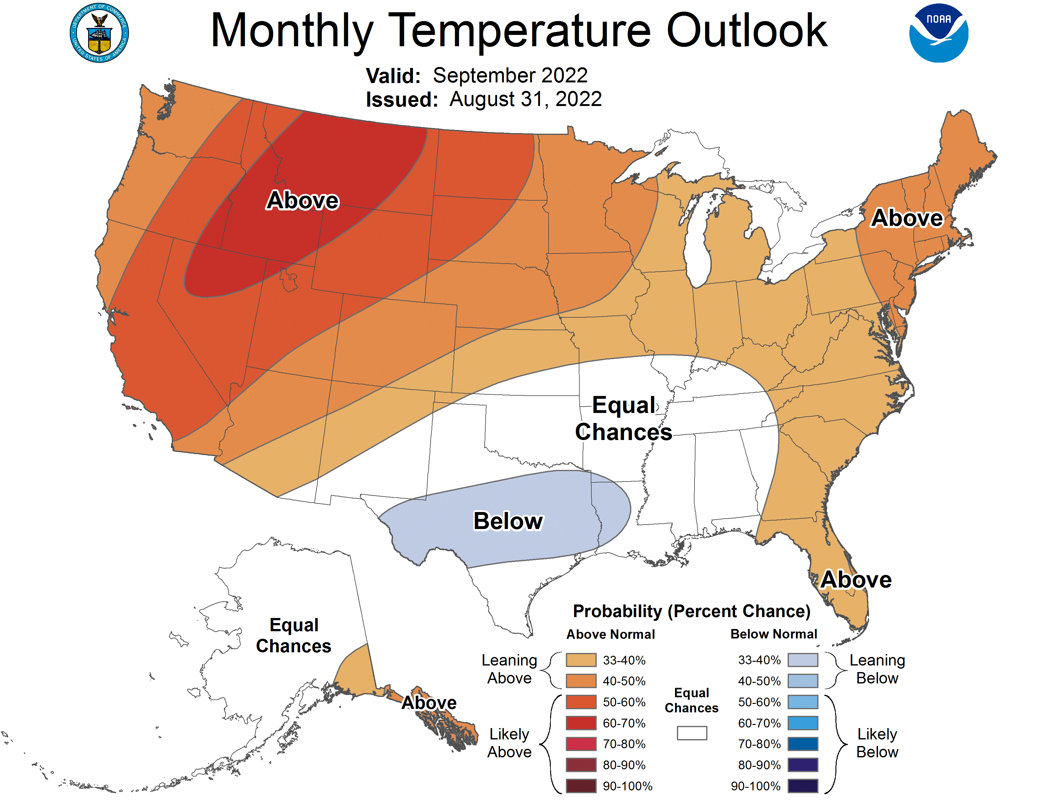 temp outlook map