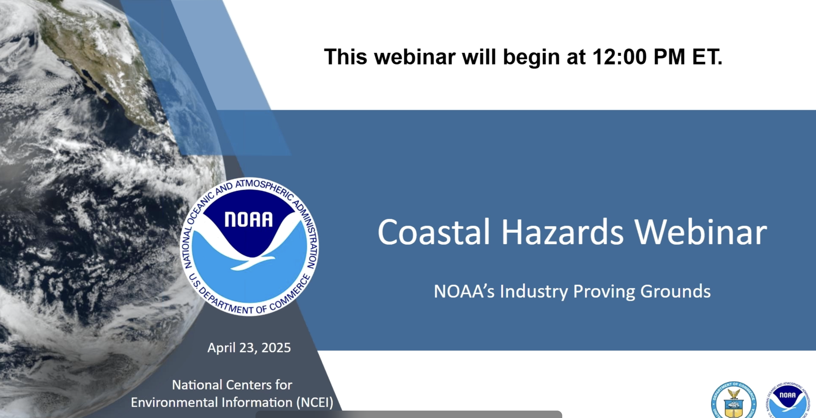 Webinar title slide